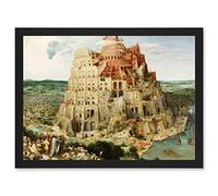 Artery8 Pieter Bruegel The Elder The Tower Of Babel Vienna Painting Artwork Framed A3 Wall Art Print