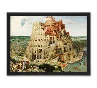 Artery8 Pieter Bruegel The Elder The Tower Of Babel Vienna Painting Artwork Framed Wall Art Print A4
