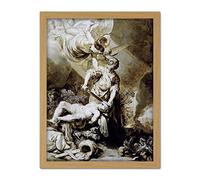 Artery8 Pieter Lastman Sacrifice Of Abraham Painting Artwork Framed Wall Art Print 18X24 Inch