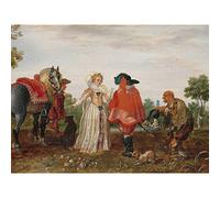 Artery8 Pietersz Van De Venne Spring The Meeting Painting Large Wall Art Poster Print Thick Paper 18X24 Inch