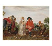 Artery8 Pietersz Van De Venne Spring The Meeting Painting Unframed Wall Art Print Poster Home Decor Premium