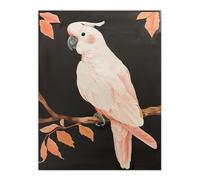 Artery8 Pink Cockatoo Parrot Bird Autumn Branch Painting Living Room Large Wall Art Poster Print Thick Paper 18X24 Inch