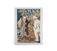 Artery8 Place Clichy Vintage Advert Eugene Grasset Canvas Wall Art Print | Size: W12" x H16" Artery8 Multicolor W12" x H16"