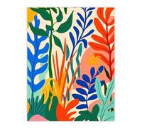 Artery8 Plant Lover Colourful Botanical Jungle Leaves Living Room Large Wall Art Poster Print Thick Paper 18X24 Inch