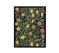 Artery8 Pomegranate & Citrus Pattern Framed Canvas Wall Art Print Morris in Green | Size: W12" x H16" Artery8 Green W12" x H16"