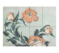 Artery8 Poppies 1833 Katsushika Hokusai XL Giant Panel Poster (8 Sections)