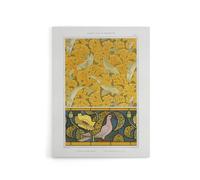 Artery8 Poppy Pigeon Coral Fish Patterns Canvas Wall Art Print Verneuil in Orange | Size: W12" x H16" Artery8 Orange W12" x H16"