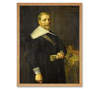 Artery8 Portrait Adam Westerwolt Dutch East India Company Art Print Framed Poster Wall Decor 12x16 inch