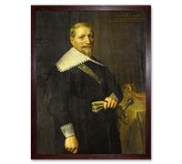 Artery8 Portrait Adam Westerwolt Dutch East India Company Art Print Framed Poster Wall Decor 12x16 inch