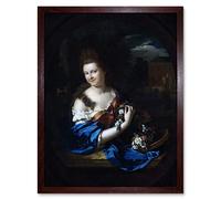 Artery8 Portrait Margaret Rendorp Mayors Wife Painting Art Print Framed Poster Wall Decor 12x16 inch