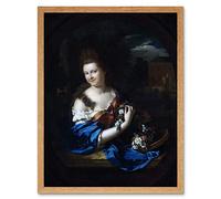 Artery8 Portrait Margaret Rendorp Mayors Wife Painting Art Print Framed Poster Wall Decor 12x16 inch