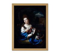 Artery8 Portrait Margaret Rendorp Mayors Wife Painting Artwork Framed Wall Art Print 18X24 Inch
