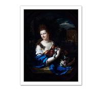 Artery8 Portrait Margaret Rendorp Mayors Wife Painting Artwork Framed Wall Art Print 18X24 Inch