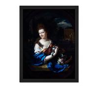 Artery8 Portrait Margaret Rendorp Mayors Wife Painting Artwork Framed Wall Art Print 18X24 Inch