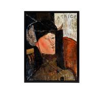 Artery8 Portrait of Beatrice Hastings Modigliani Framed Canvas Wall Art | Size: W12" x H16" Artery8 Multicolor W12" x H16"