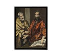 Artery8 Portrait of Saint Peter & Saint Paul El Greco Framed Canvas Wall Art | Size: W24" x H32" Artery8 Multicolor W24" x H32"