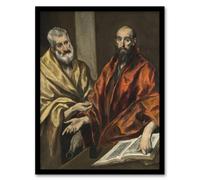 Artery8 Portrait of Saint Peter & Saint Paul El Greco Framed Wall Art Print | Size: A3 Artery8 Multicolor A3