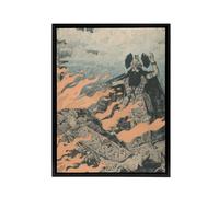 Artery8 Poster for the Valkyrie Opera by Wagner Grasset Framed Canvas Wall Art | Size: W18" x H24" Artery8 Multicolor W18" x H24"