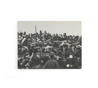 Artery8 President Abraham Lincoln Gettysburg Address Canvas Wall Art Print in Grey | Size: W18" x H24" Artery8 Grey W18" x H24"