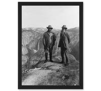 President Teddy Roosevelt John Muir Yosemite 1906 Photo A4 Artwork Framed Wall Art Print