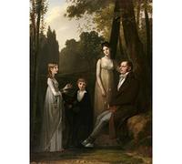 Artery8 Prudhon Portrait Rutger Jan Schimmelpenninck Family Large XL Wall Art Canvas Print