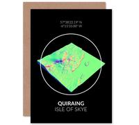 Artery8 Quiraing Mountain Topography Isle Skye Scottish Card Artery8 Multicolor