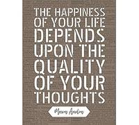 Artery8 Quote Marcus Aurelius Happiness Quality Thoughts Unframed Wall Art Print Poster Home Decor Premium