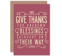 Artery8 Quote Motivation Native American Blessings Greetings Card in Red Artery8 Red