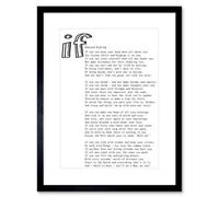 Artery8 Quote Motivation Rudyard Kipling If White 12X16" Framed Wall Art Print