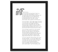 Quote Rudyard Kipling If Poetry Poem Artwork Framed Wall Art Print A4 Artery8 Black One Size