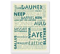 Artery8 Quote Scottish Scotland Sayings Words Typography Artwork Framed Wall Art Print A4