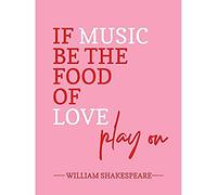 Artery8 Quote Shakespeare Music Food Love Play On Art Print Canvas Premium Wall Decor Poster Mural