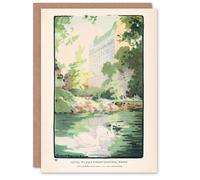 Artery8 Rachael R Elmer Art Card Hotel Plaza from Central Park