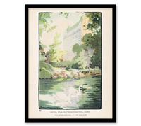 Artery8 Rachael R Elmer Hotel Plaza from Central Park Framed Art Picture Print | Size: A4 Artery8 Multicolor A4