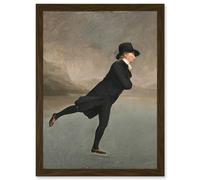 Artery8 Raeburn Skating Minister Duddingston Painting Artwork Framed Wall Art Print A4