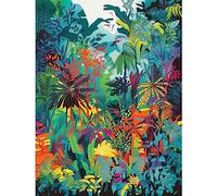 Artery8 Rainforest Landscape Vibrant Multicoloured Nature Extra Large XL Wall Art Poster Print