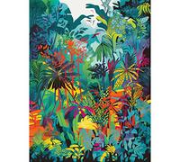 Artery8 Rainforest Landscape Vibrant Multicoloured Nature Large Wall Art Poster Print Thick Paper 18X24 Inch