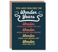 Artery8 Reached The Wonder Years Funny Old Age Joke Birthday Card
