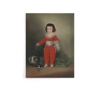 Artery8 Red Boy Manuel Portrait Francisco Goya Canvas Wall Art Print | Size: W24" x H32" Artery8 Multicolor W24" x H32"