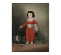 Artery8 Red Manuel Portrait Francisco Goya Wall Art Poster Print | Size: W12" x H16" Artery8 Multicolor W12" x H16"