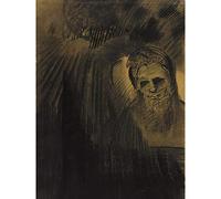 Artery8 Redon Apparition Gloom Smiling Face Drawing Large Wall Art Poster Print Thick Paper 18X24 Inch