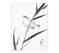 Artery8 Reed Bunting & Reed Japanese Japan Wall Art Print Numata Kashu | Size: W24" x H32" Artery8 Multicolor W24" x H32"