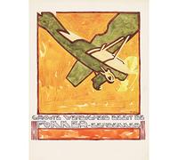 Artery8 Reijer Stolk Advert Design Fokker Monoplane Drawing Large Wall Art Poster Print Thick Paper 18X24 Inch