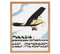 Artery8 Reijer Stolk Advert Design Monoplane Drawing Art Print Framed Poster Wall Decor 12x16 inch