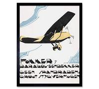 Artery8 Reijer Stolk Advert Design Monoplane Drawing Art Print Framed Poster Wall Decor 12x16 inch