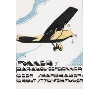 Artery8 Reijer Stolk Advert Design Monoplane Drawing Large Wall Art Poster Print Thick Paper 18X24 Inch