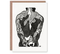 Artery8 Reijer Stolk Art Card Anatomical Study Of Mans Back Muscles