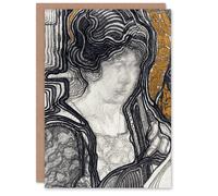 Artery8 Reijer Stolk Art Card Woman Playing Cello Stylised Portrait