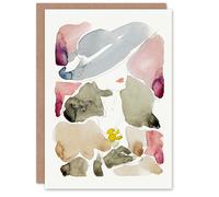 Artery8 Reijer Stolk Art Card Woman With a Hat Abstract Watercolour