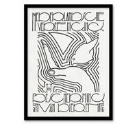 Artery8 Reijer Stolk Bird Feeding Hand Animal Protection Advert Framed Art in White | Size: A3 Artery8 White A3